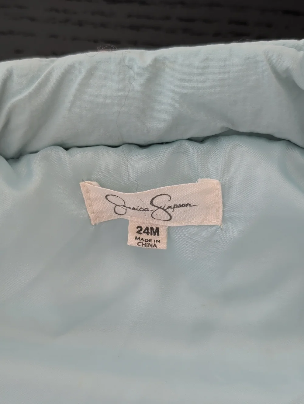 Lot Puffer Vest Aqua & Hooded Sherpa Lined Puffer Coat Jacket Baby Girl 24M